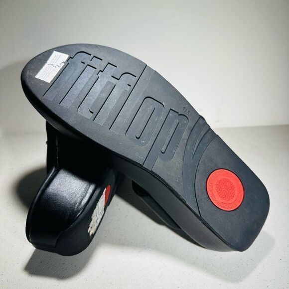 Fitflop Womens FINO SLEEK FLORAL Black Thong Sandals 11 Medium (B,M)DZ8-090 - Picture 6 of 7